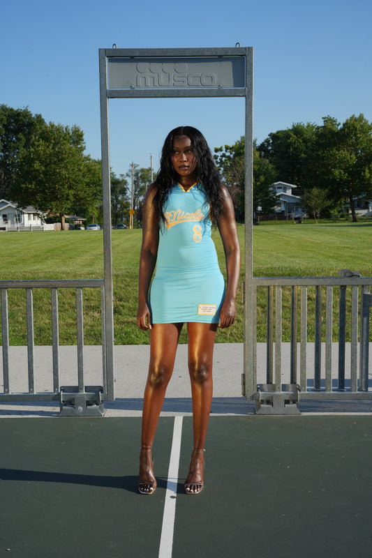 The Jersey Dress - Sky