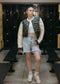 B. Nicole Cropped Puffer Pine  *PRE ORDER*